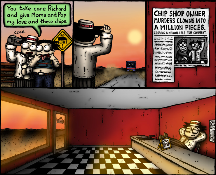 Chip Shop Adventures #200 - Clownin' around pt35: Takin' it easy.