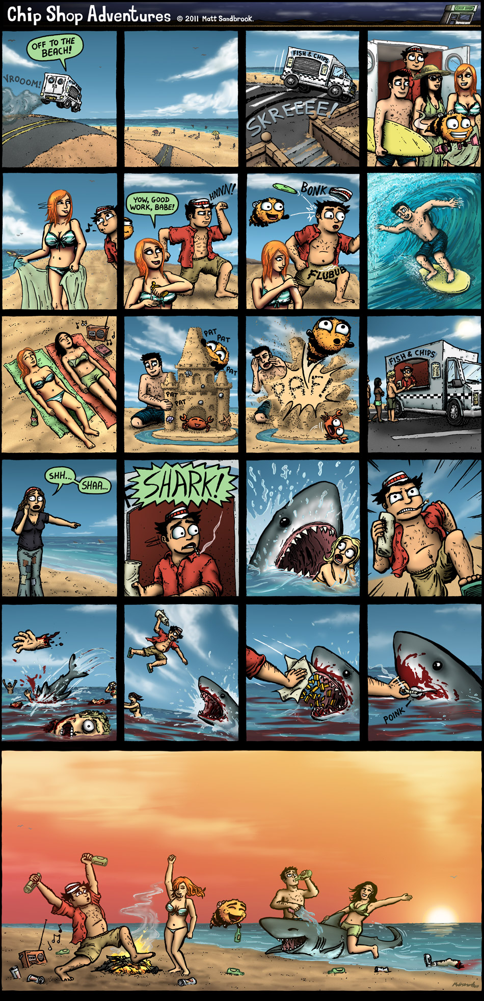 Chip Shop Adventures #300 - Off to the Beach! (MEGA-COMIC)