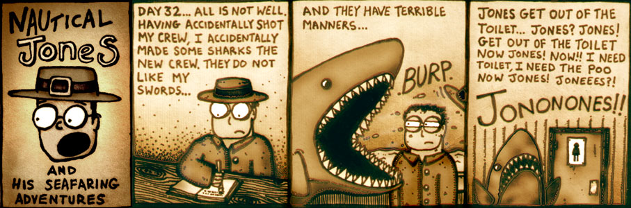 Nautical Jones #14 - Shark Trouble.